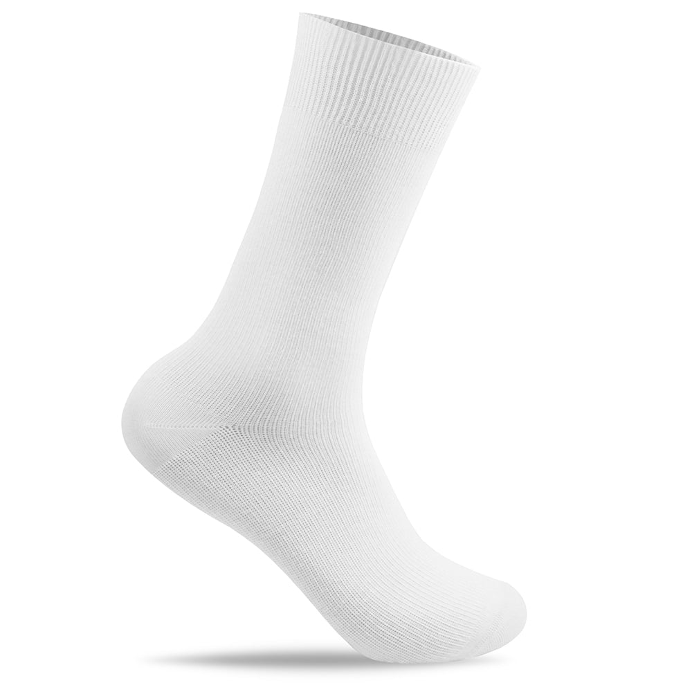 Minfot Ankelstøttestrømper Bambus Hvid 1-pack