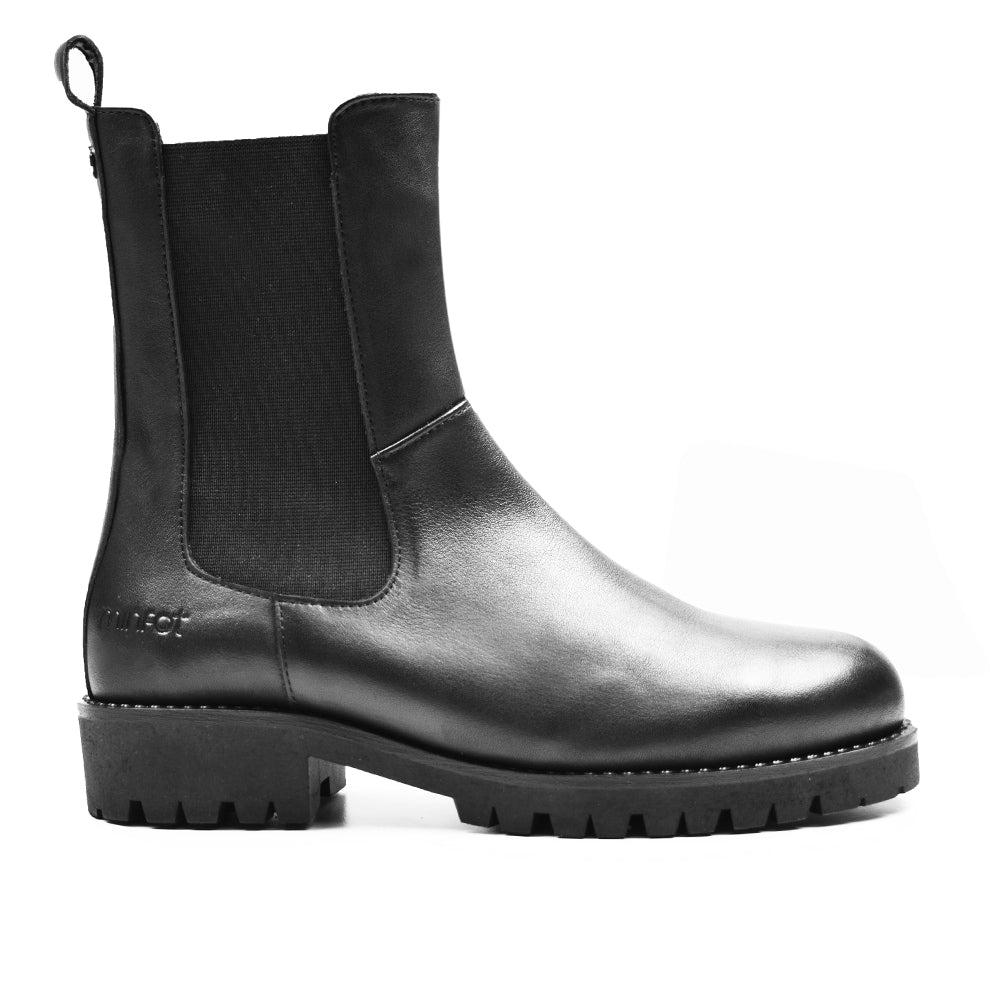 Minfot Chelsea Boots City Læder Sort