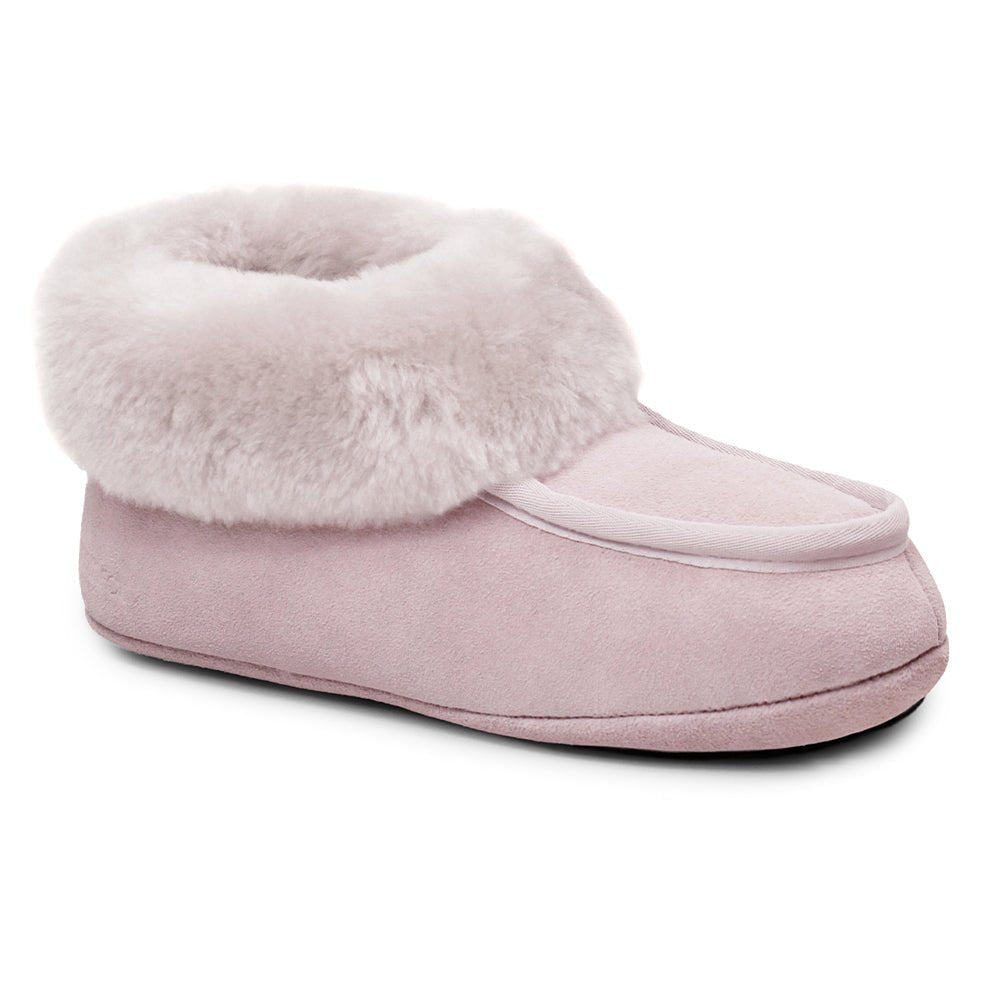 Minfot Fåreskinds Hjemmesko Hemse med såle Rose