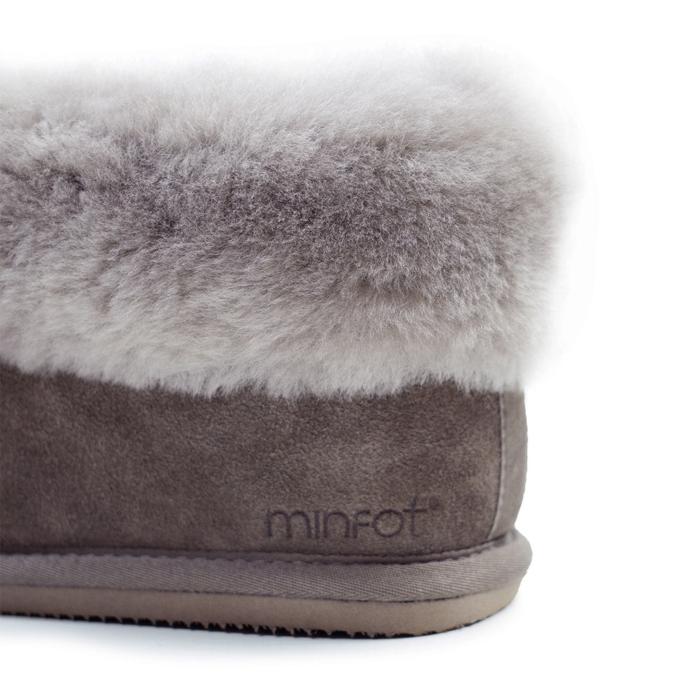 Produktbild 7 - Minfot Hjemmesko Fåreskind Koster med sål Stone