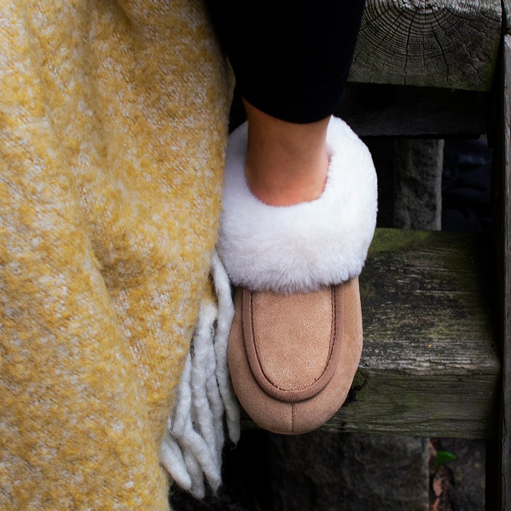 Produktbild 8 - Minfot Hjemmesko Fåreskind Sunne Chestnut