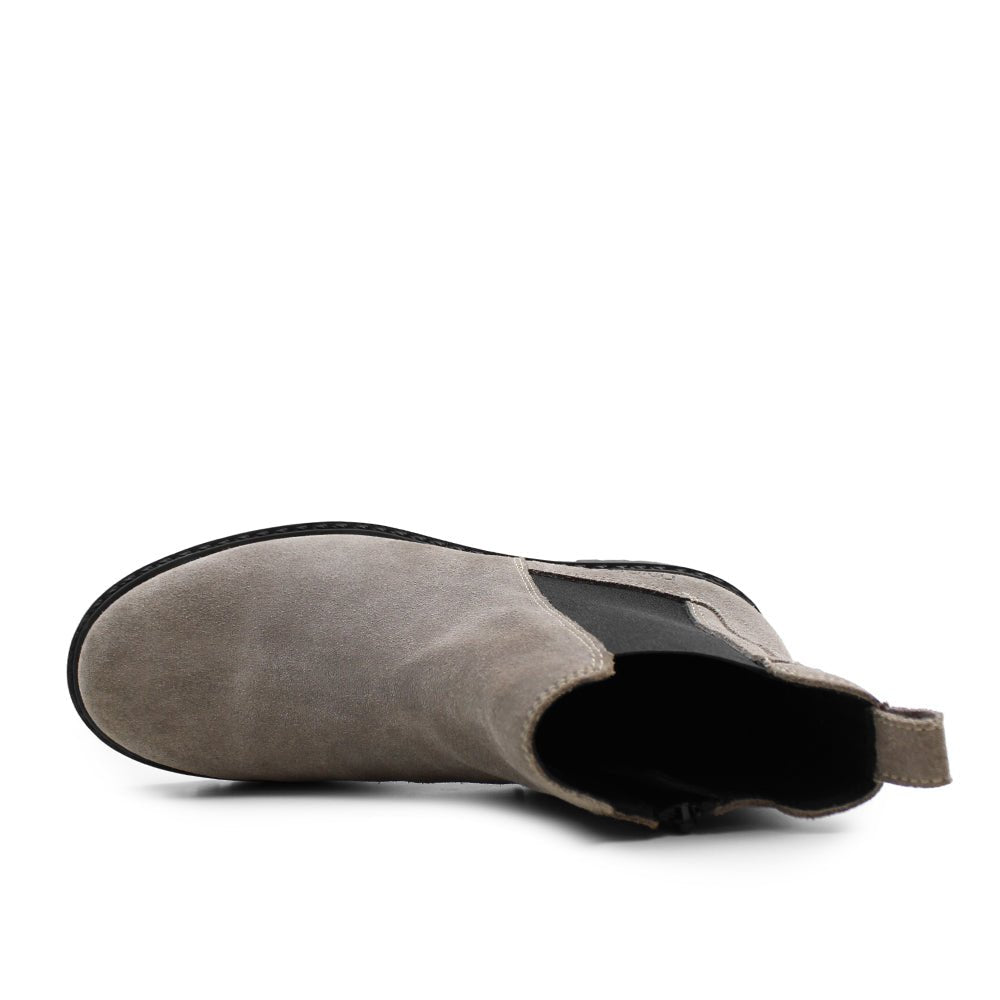 Produktbild 5 - Minfot Ribe Chelsea Boots Zip Ruskind Taupe