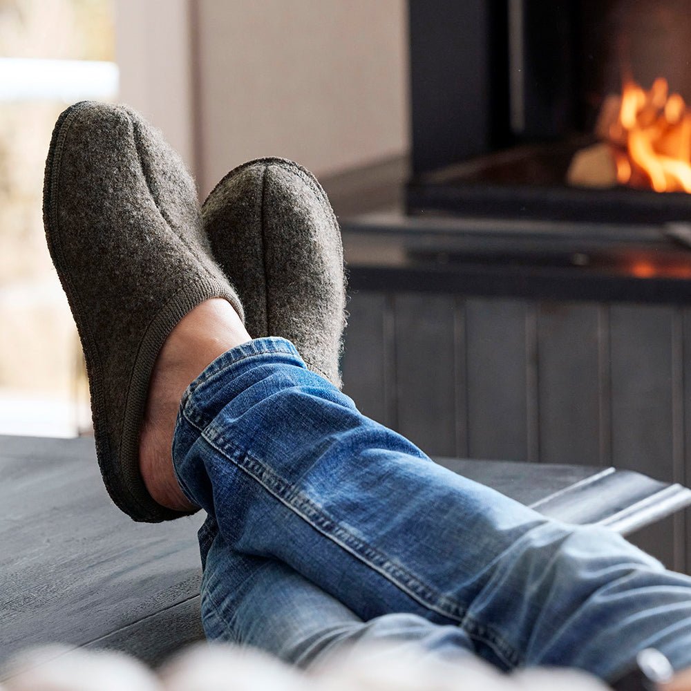 Produktbild 7 - Ulle Uldtøfler Original Mens Black Melange