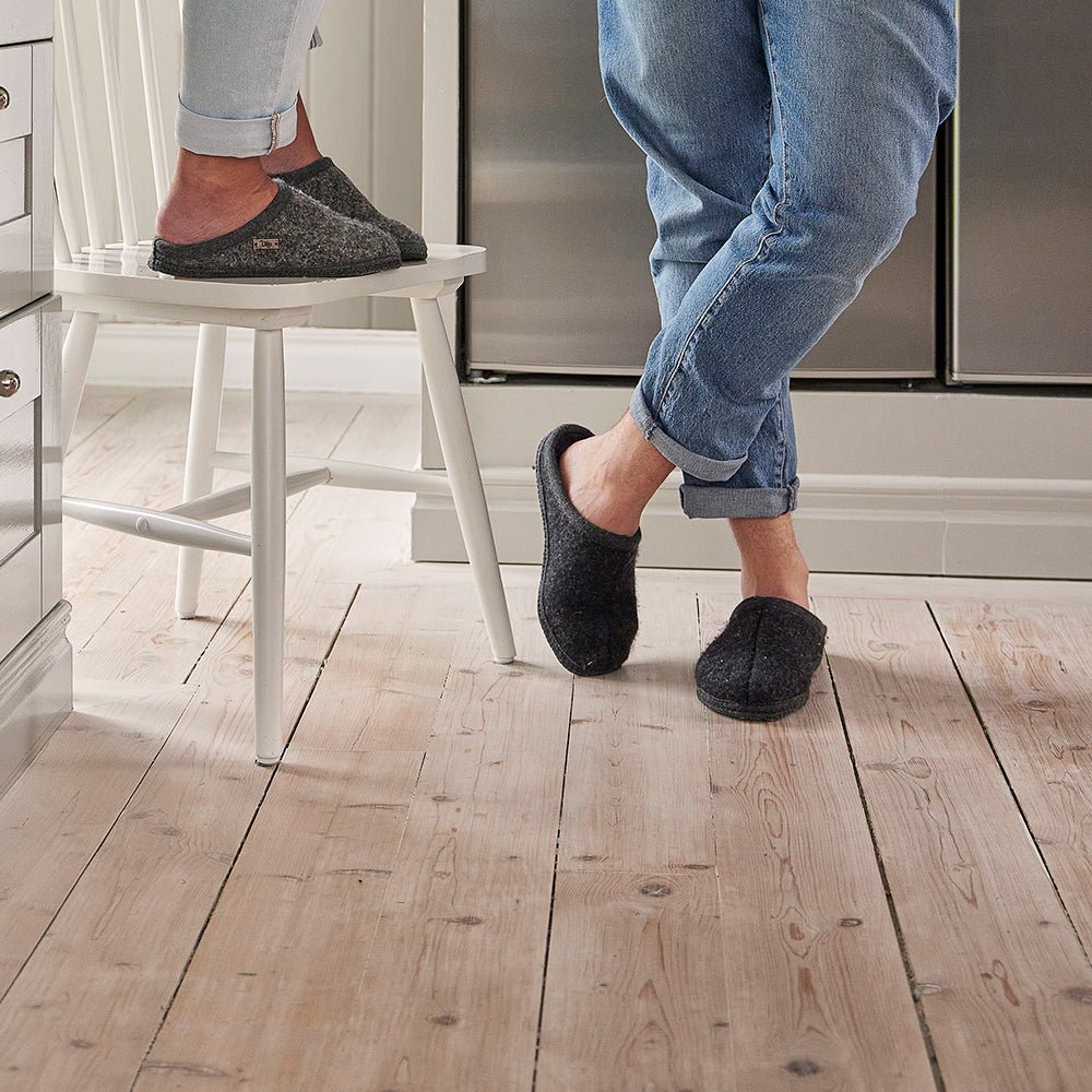 Produktbild 6 - Ulle Uldtøfler Original Ladies Black Melange