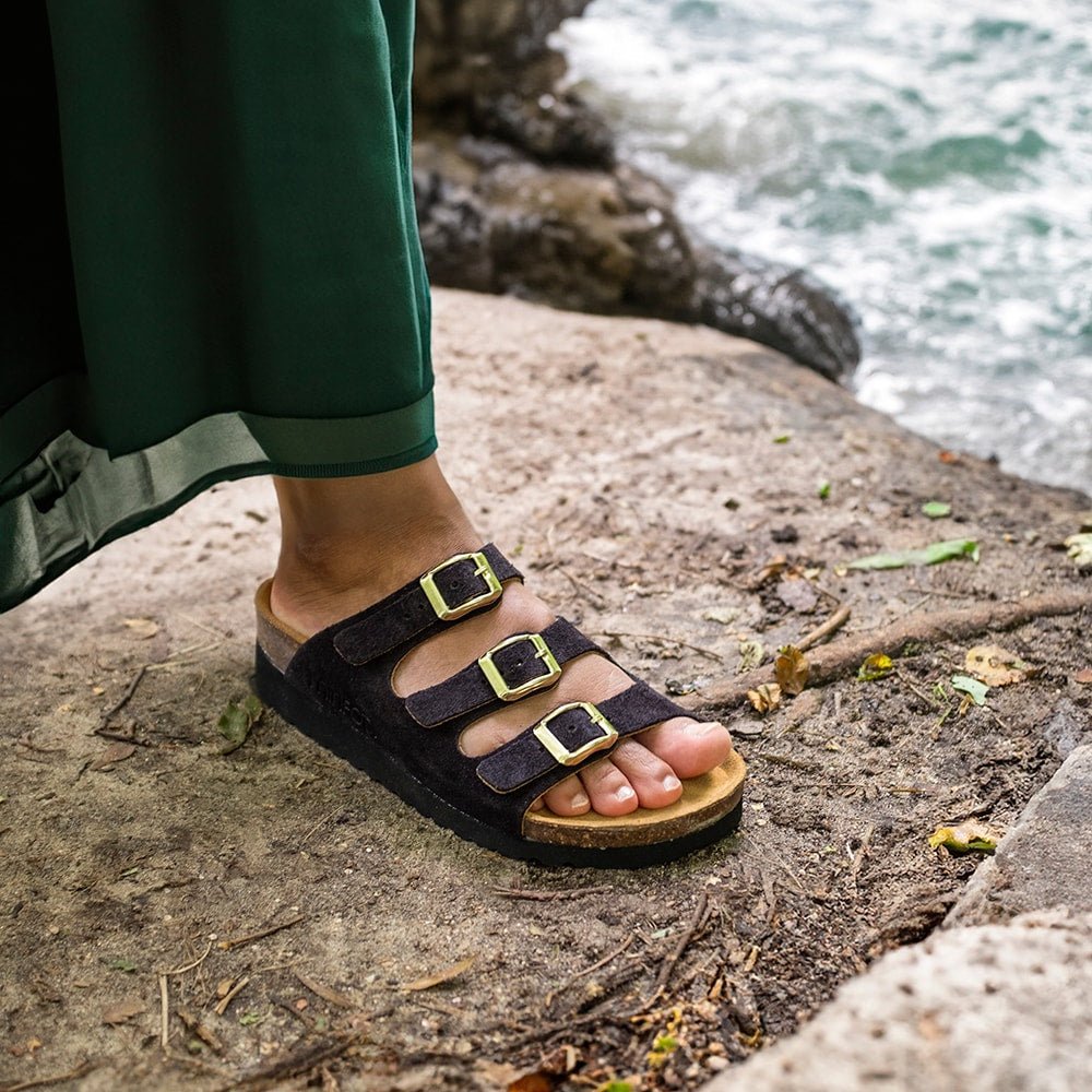 Produktbild 2 - Minfot Sandal Blød Bio Sort Ruskind