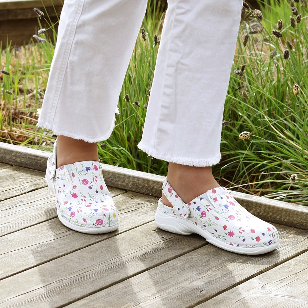 Produktbild 2 - Minfot Arbejdssko Blød Tøffel Blomster