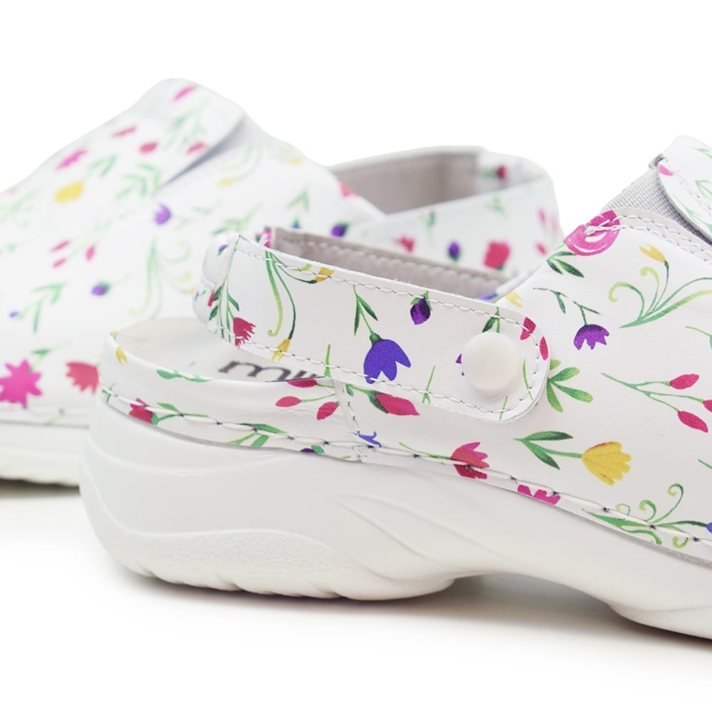 Produktbild 11 - Minfot Arbejdssko Blød Tøffel Blomster