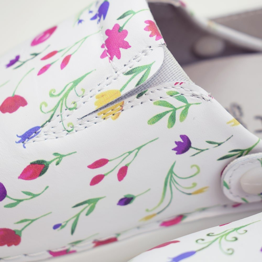 Produktbild 12 - Minfot Arbejdssko Blød Tøffel Blomster