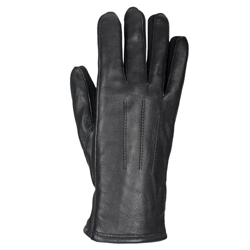Börjesson Damehandsker Læder Tricot Lubin Sort