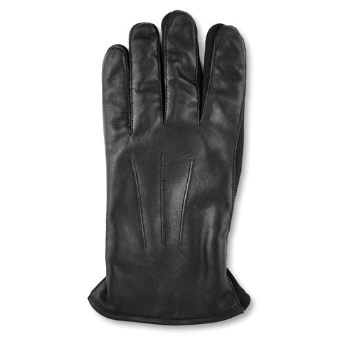 Börjesson Handskar Herr Skinn Trikå Lubin Sort