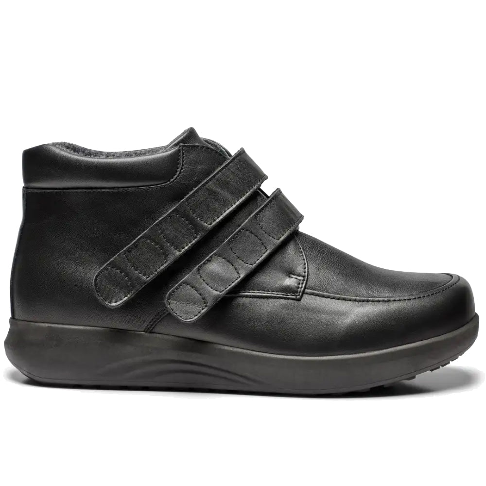 New Feet Albert Extra Brede Sko Orthostretch Velcro Sort