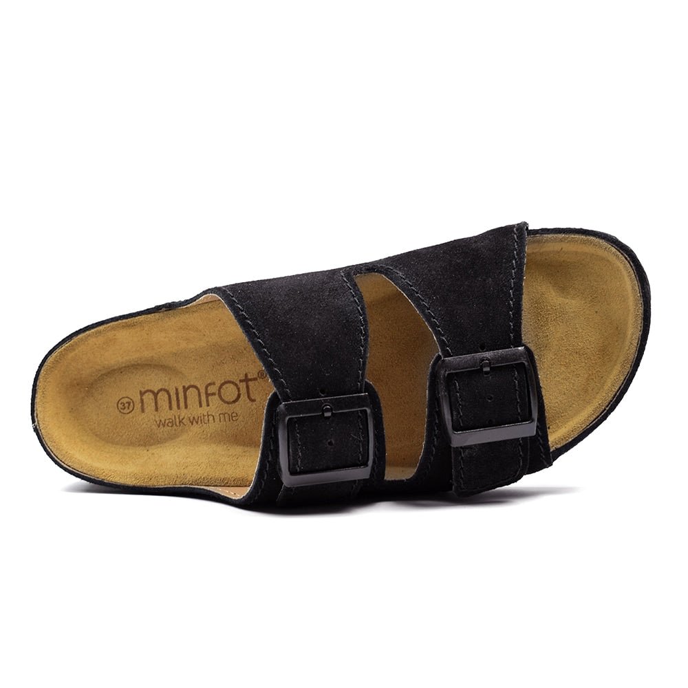 Produktbild 5 - Minfot Sandaler Voss Ruskind Sort