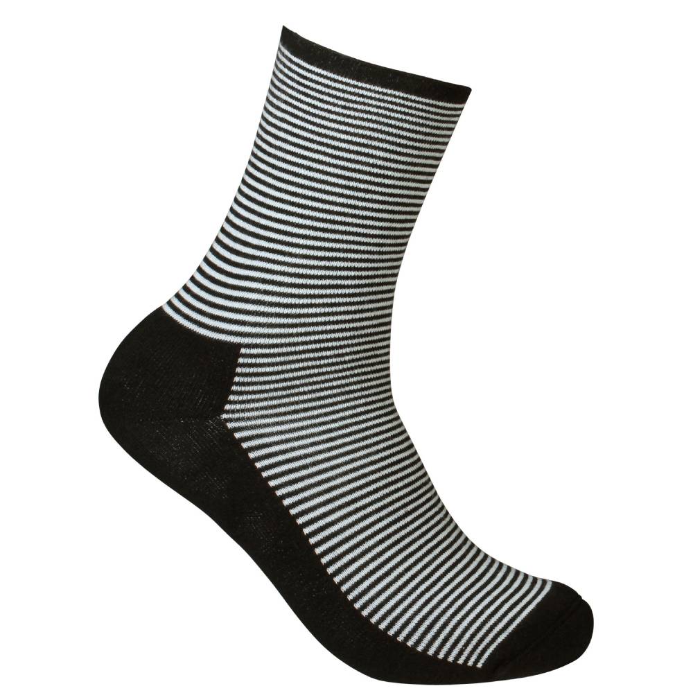 Doktorn Rekommenderar Strømper Diabetic Striped Sort