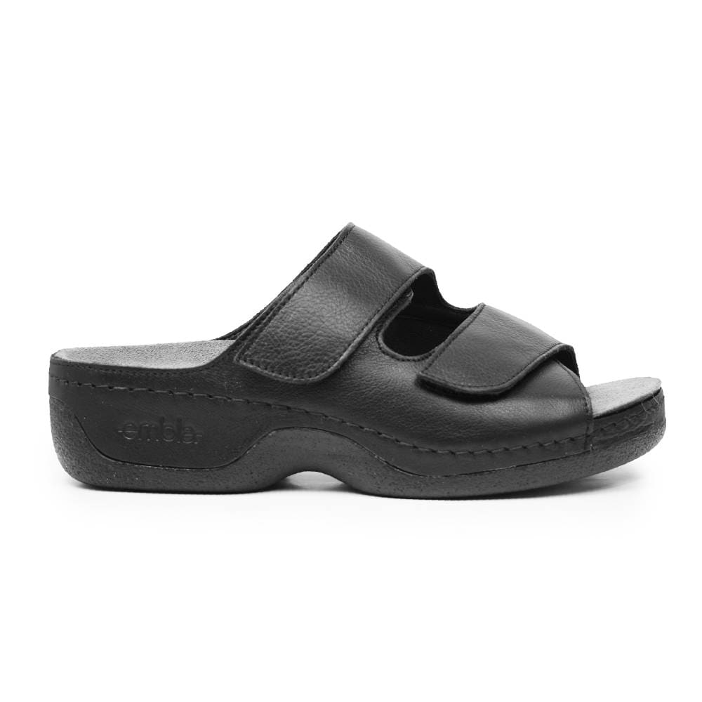 Embla Hälsoskor Sandaler Agnes Ergoflex Elastik Sort