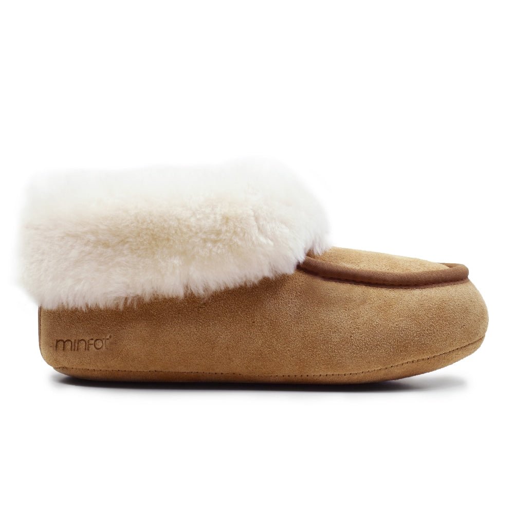 Produktbild 4 - Minfot Hjemmesko Fåreskind Sunne Chestnut