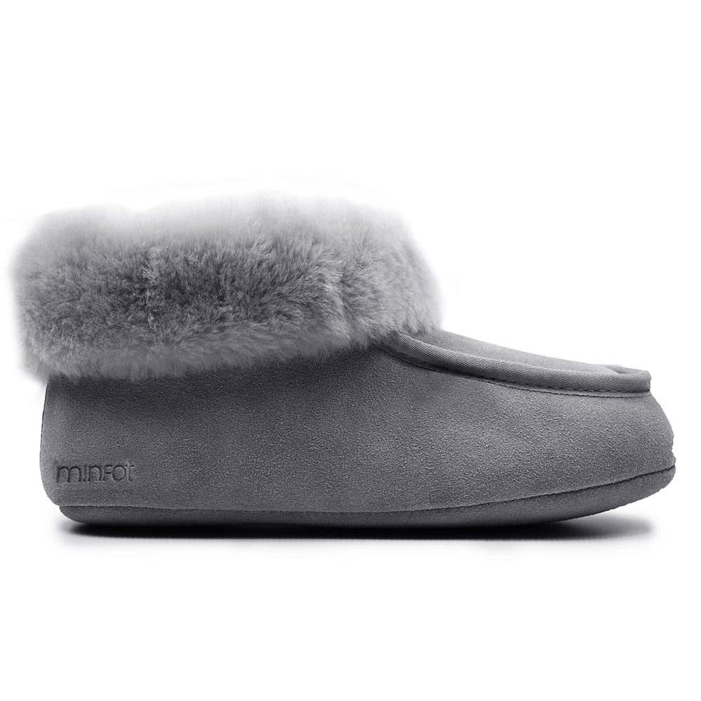 Produktbild 4 - Minfot Hjemmesko Fåreskind Sunne Grå