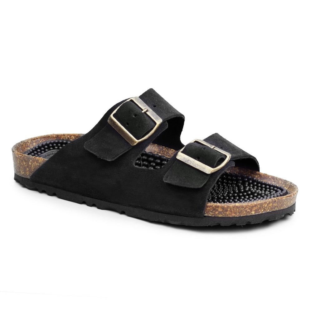 Minfot Massage Sandaler Bio Ruskind Sort