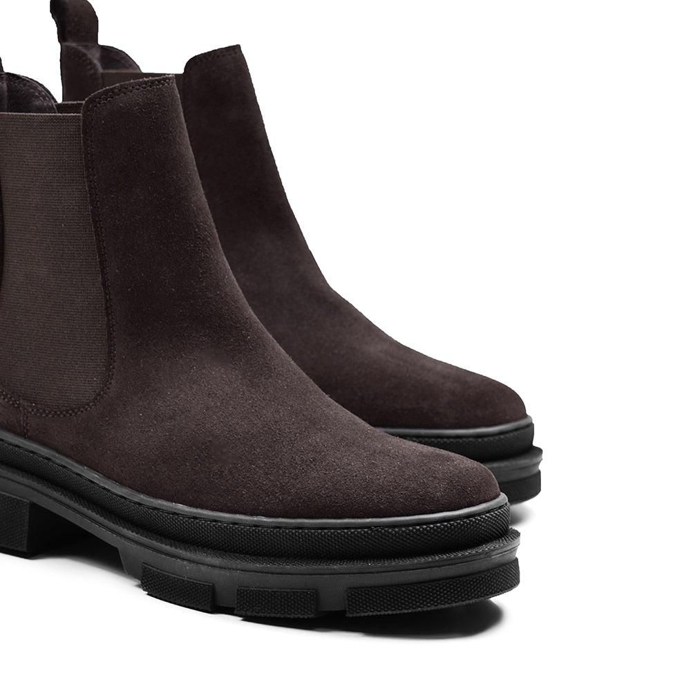 Produktbild 9 - Minfot Chelsea Boots Oslo Ruskind Mørkebrun
