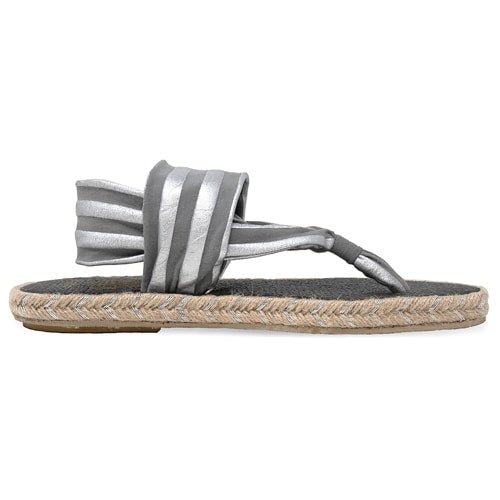Nalho Ganika Sandal Metallic W Grey Sølv