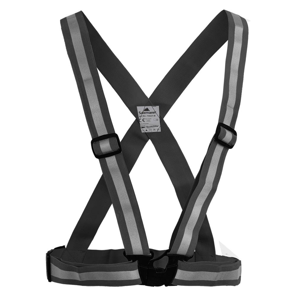 Endurance Reflekssele Sort Reflective Cross Belt