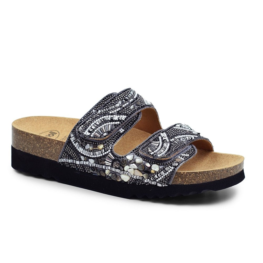 Scholl Sandaler Dame Bioprint Lisboa Sort