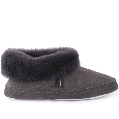 Shepherd Emmy Hjemmesko Fåreskind Asphalt