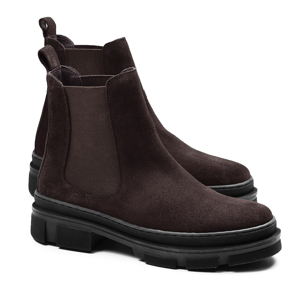 Produktbild 7 - Minfot Chelsea Boots Oslo Ruskind Mørkebrun