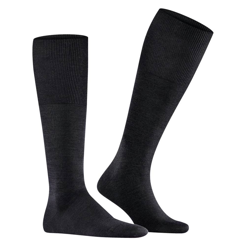 Falke Airport Men Knee-high Socks Merinould Black