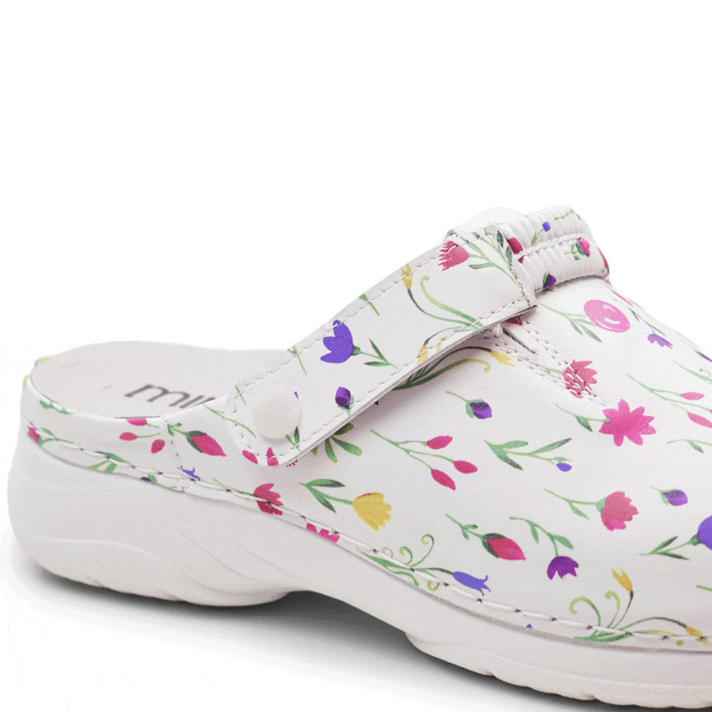 Produktbild 10 - Minfot Arbejdssko Blød Tøffel Blomster