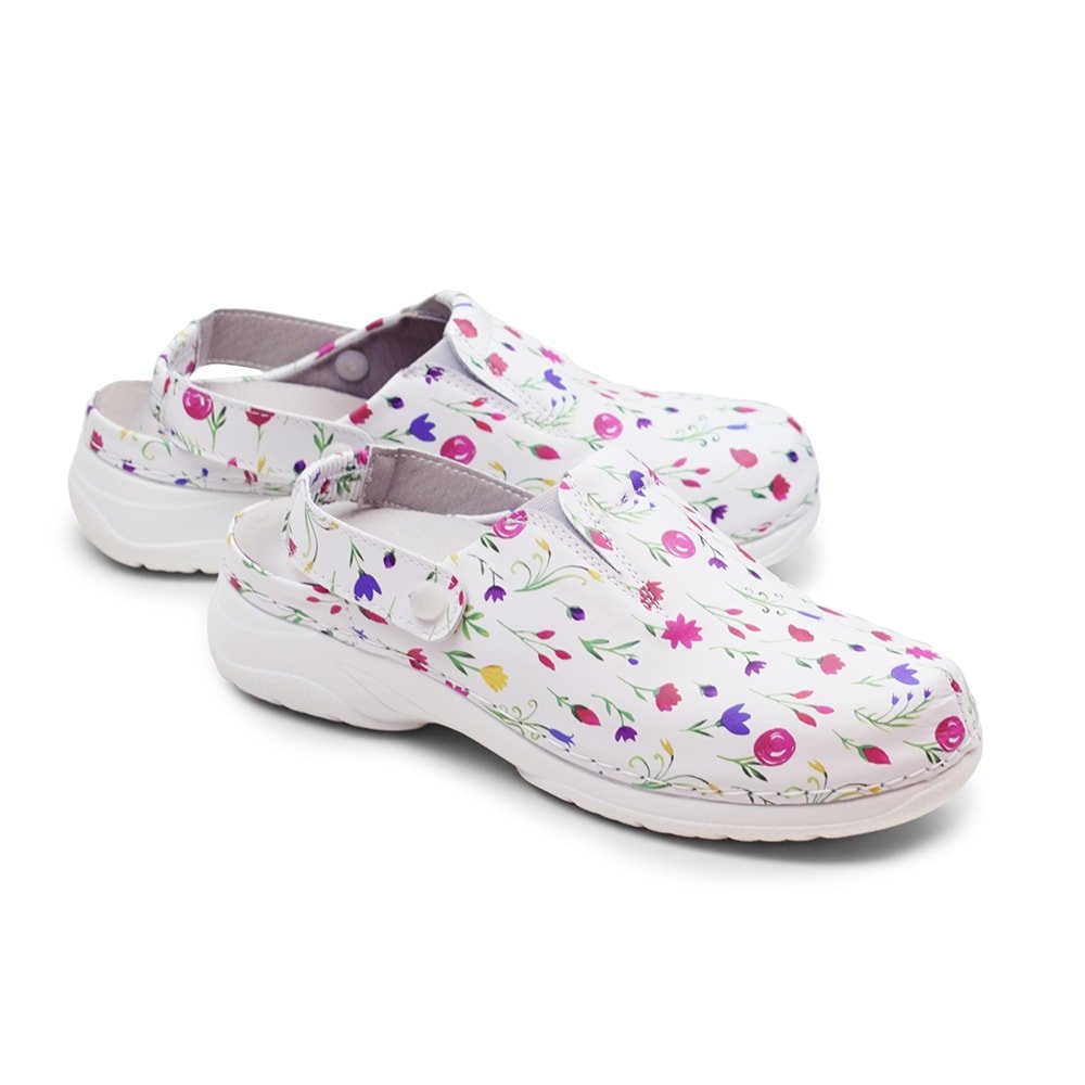 Produktbild 8 - Minfot Arbejdssko Blød Tøffel Blomster