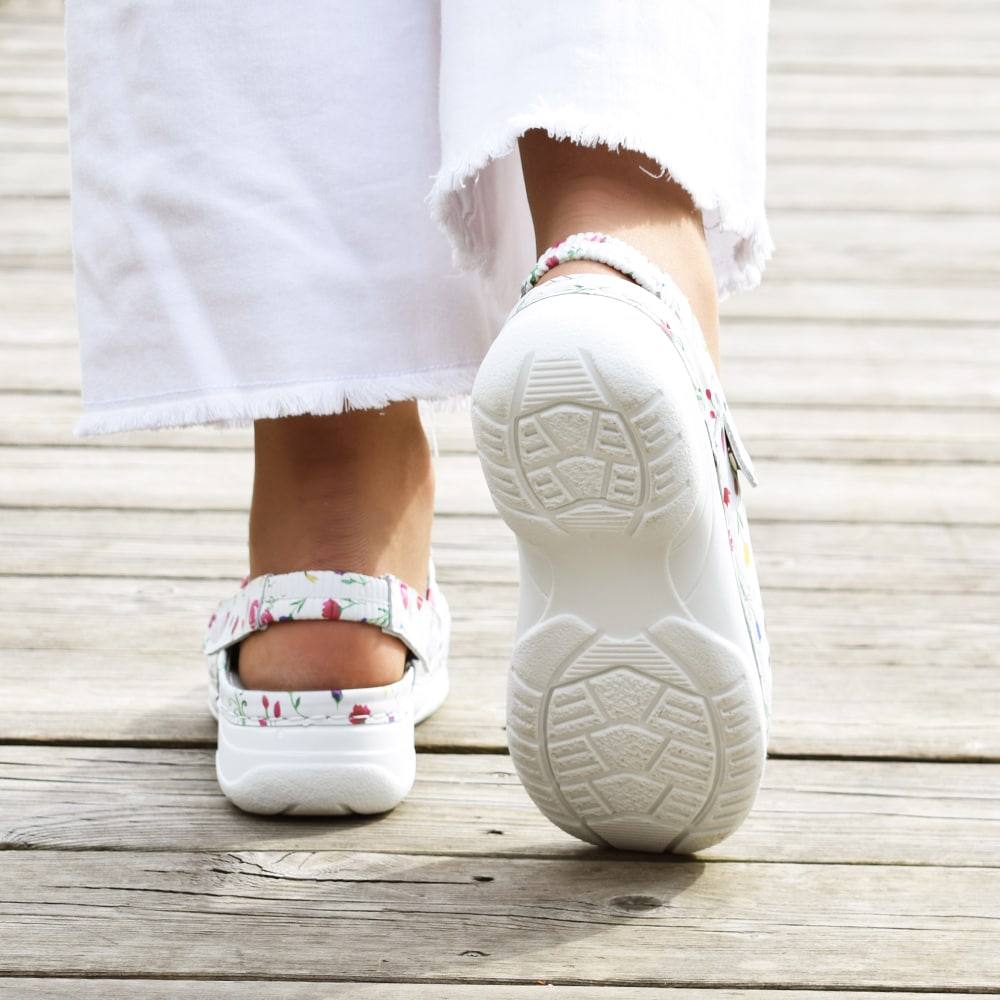 Produktbild 13 - Minfot Arbejdssko Blød Tøffel Blomster