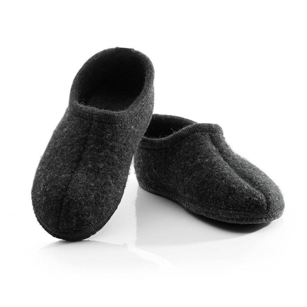 Ulle Uldtøfler Original High Black Melange