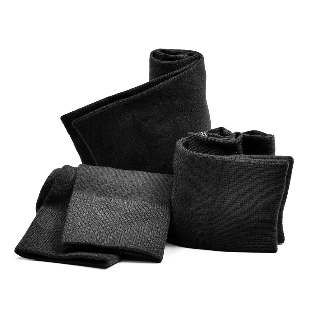 Produktbild 2 - Minfot Bambustrumpor Crew Svart 3-pack