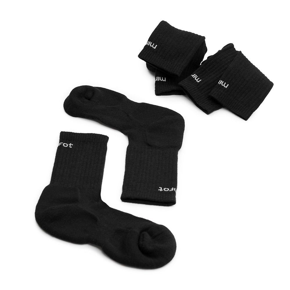 Produktbild 8 - Minfot Strumpor Merinoull All Day Promenadstrumpor Svart 3-pack