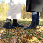 Minfot Ami Chelsea Boots Dame Vandafvisende TEX Skind Sort