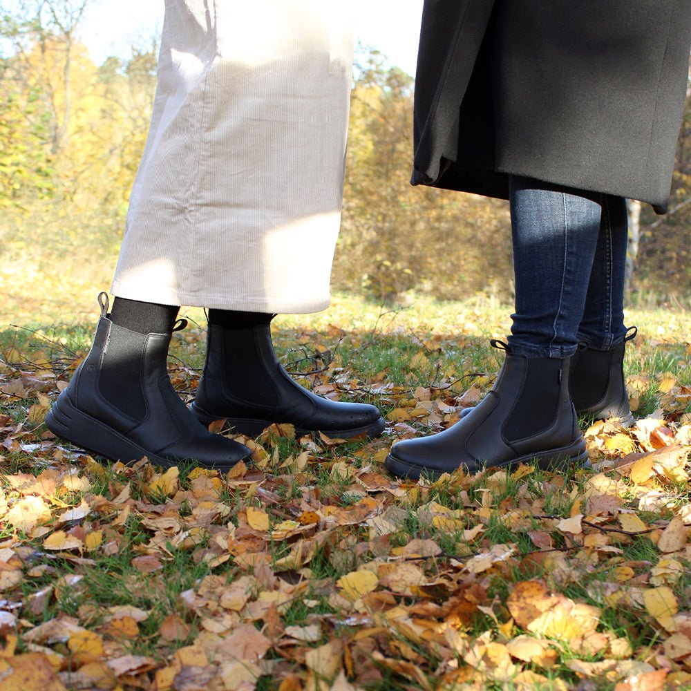 Minfot Ami Chelsea Boots Dame Vandafvisende TEX Skind Sort