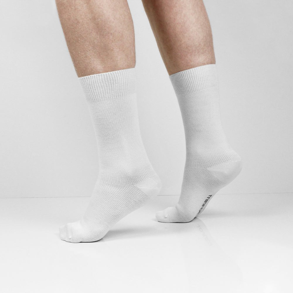 Produktbild 9 - Minfot Ankelstøttestrømper Bambus Hvid 1-pack