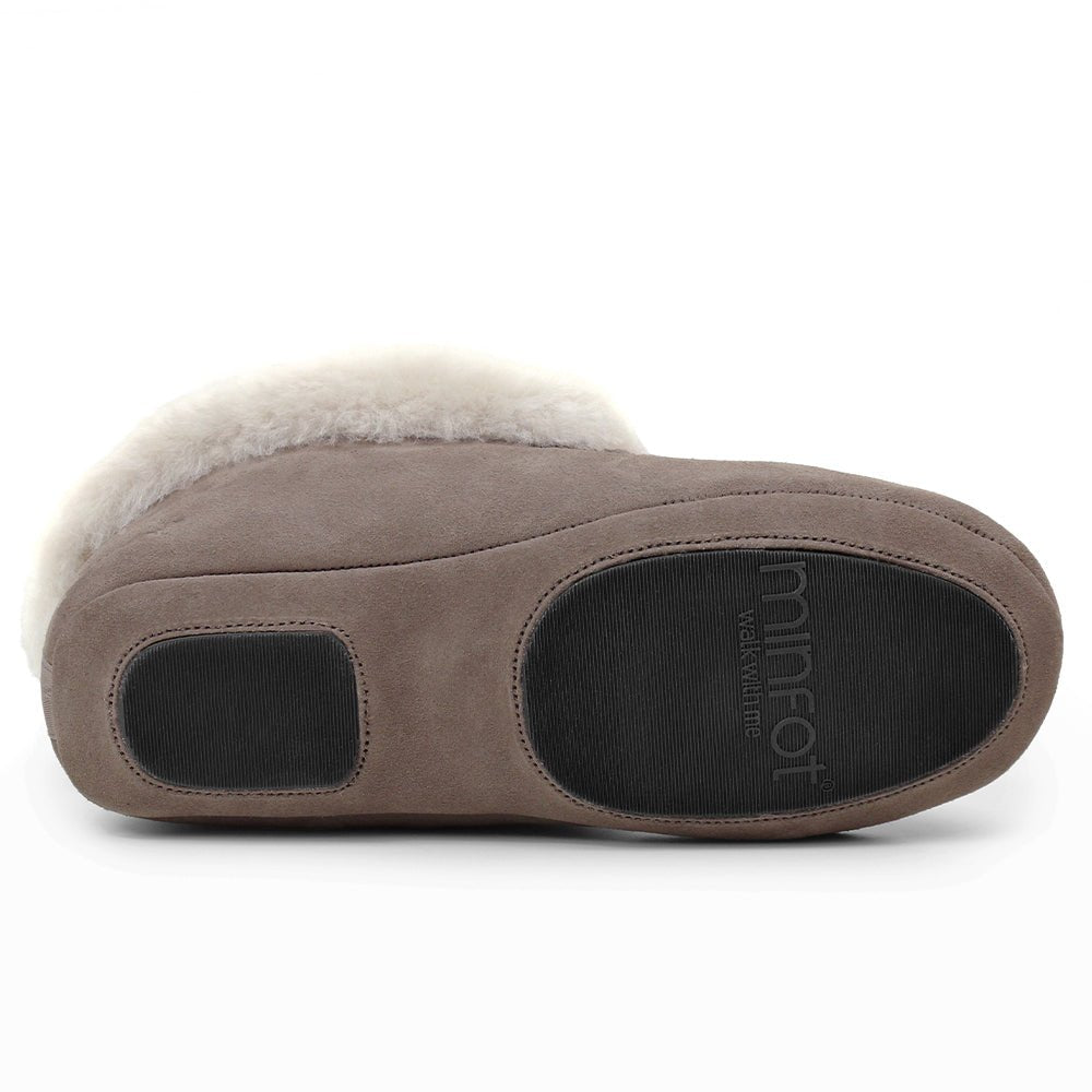 Produktbild 3 - Minfot Fårskinnstofflor Hemse med sula Taupe