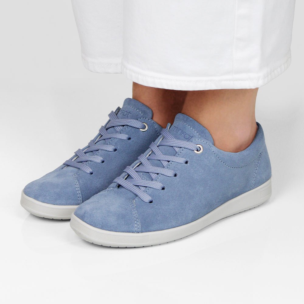 Minfot Aveny Sneaker Ruskind Lyseblå