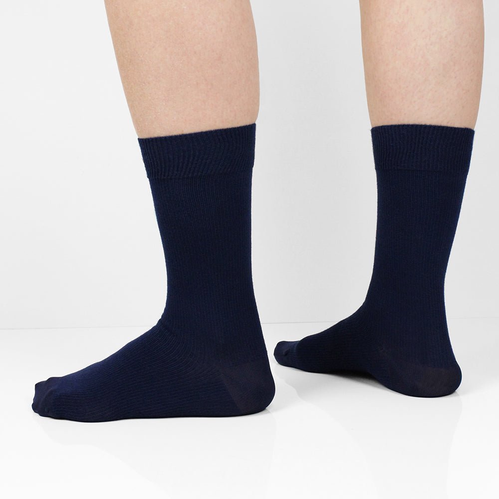 Produktbild 4 - Minfot Ankelstøttestrømper Bambus Navy 1-pack