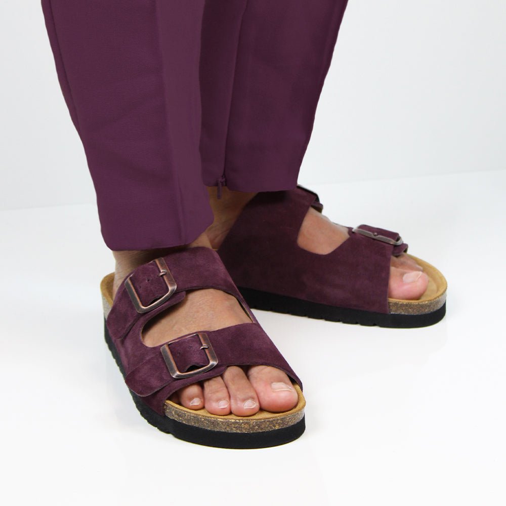 Produktbild 2 - Minfot Sandaler Moa Ruskind Bordeaux