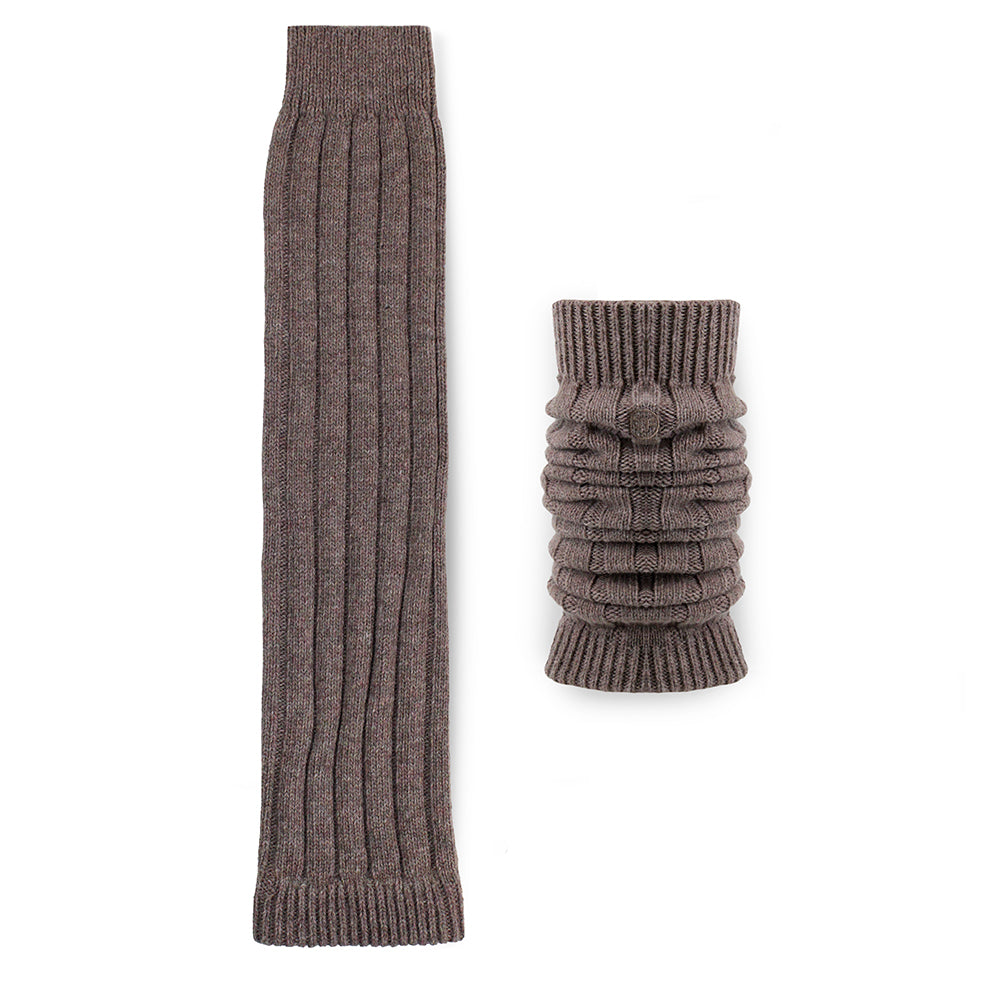 Minfot Benvarmere Uld Brun Melange 1-pak