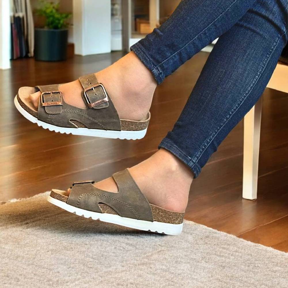 Scholl Moldava Sandaler Dame Oliv