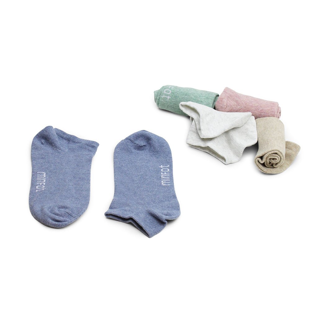 Produktbild 5 - Minfot Bomuldsstrømper Sneaker Sensitive Pastel 5-pak