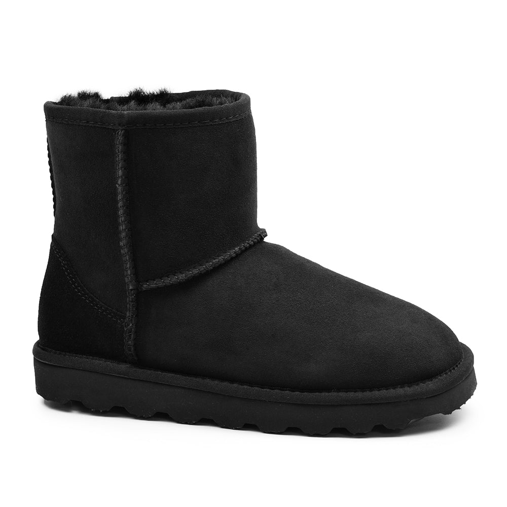 Støvler i fåreskind, Classic Black Rugged Gear