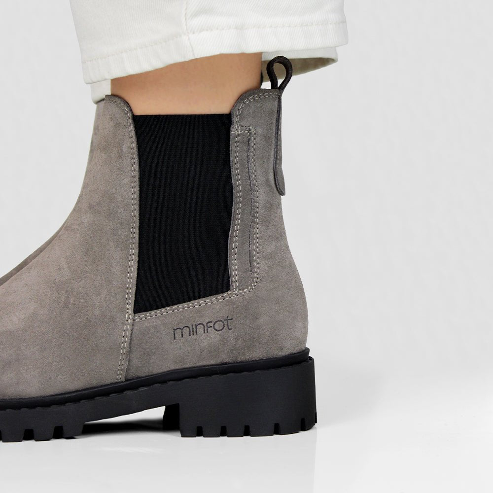Minfot Ribe Chelsea Boots Zip Ruskind Taupe