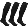 Minfot Støttestrømper Bred Bomuld Sort 3-pak