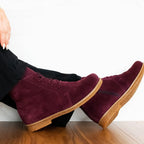 Charlotte of Sweden Ruskind Boots Amur Burgundy