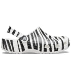Crocs Classic Clog Animal Print White Zebra