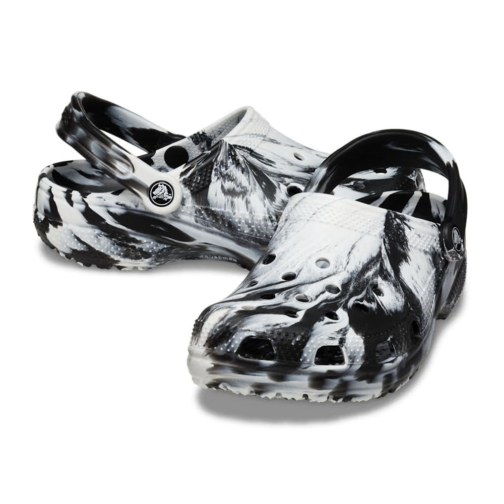 Produktbild 3 - Crocs Classic Clog Marbled White Black